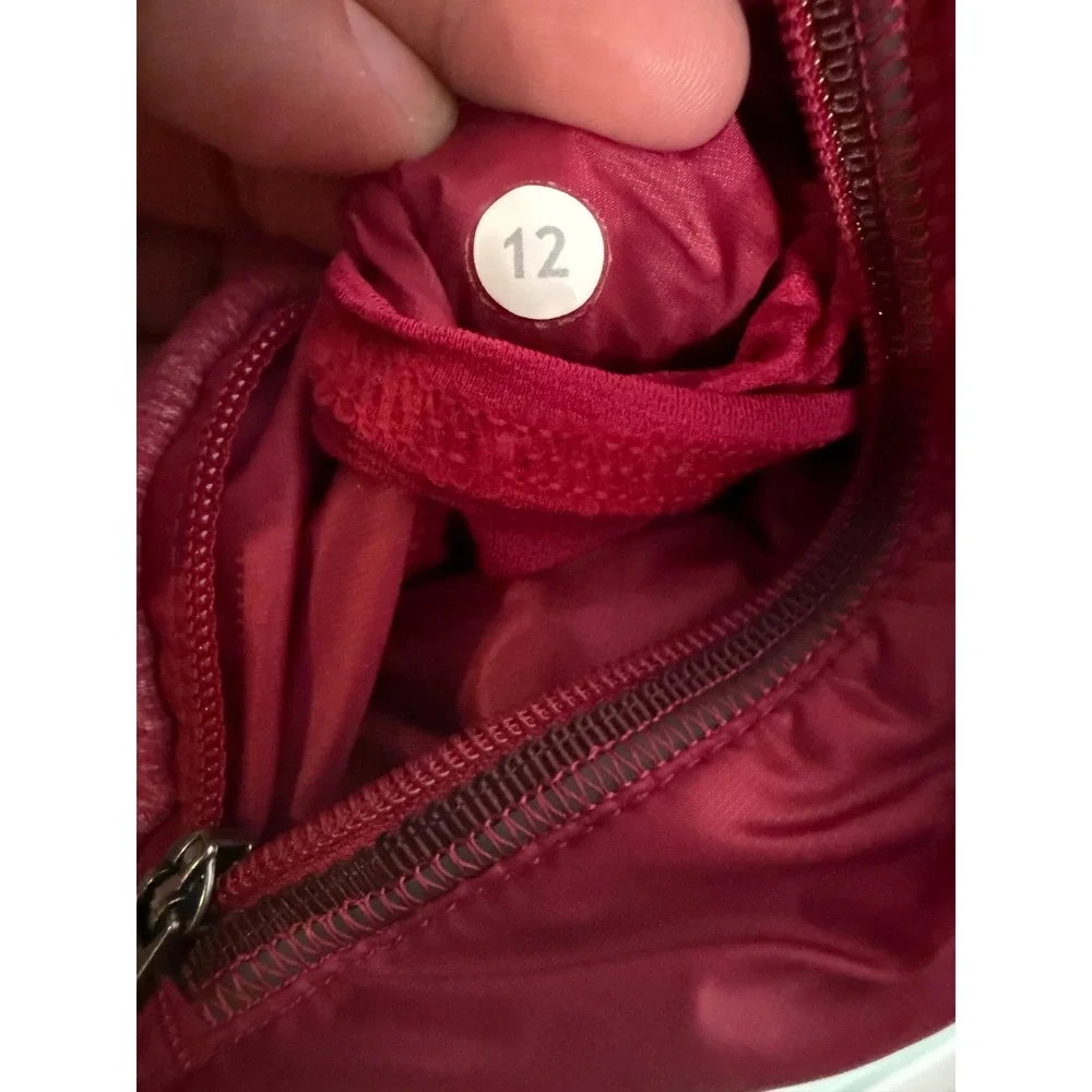 Lululemon pink goose down puffer quilted vest athletic wear